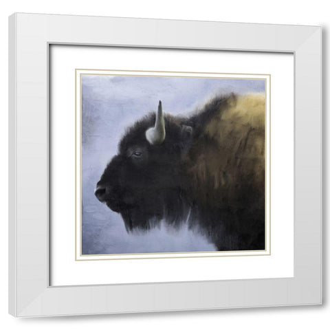 King White Modern Wood Framed Art Print with Double Matting by Bailey, Ann