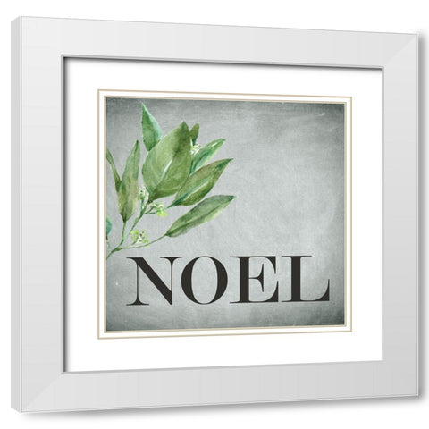Noel Square White Modern Wood Framed Art Print with Double Matting by Bailey, Ann