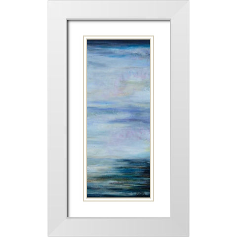 Narrow Waterscape 2 White Modern Wood Framed Art Print with Double Matting by Bilotta, Barbara
