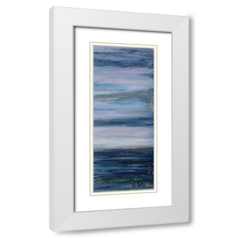 Looking Glass 3 White Modern Wood Framed Art Print with Double Matting by Bilotta, Barbara