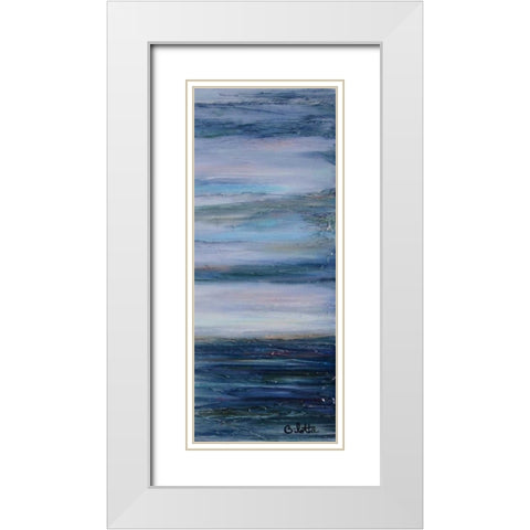Looking Glass 3 White Modern Wood Framed Art Print with Double Matting by Bilotta, Barbara