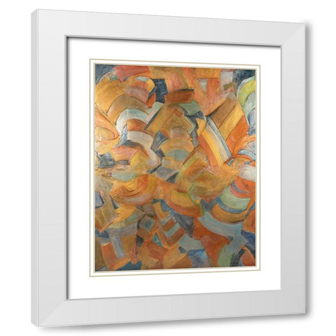 The City That Never Sleeps White Modern Wood Framed Art Print with Double Matting by Bilotta, Barbara