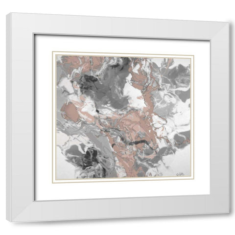 Hushed Concord White Modern Wood Framed Art Print with Double Matting by Bilotta, Barbara