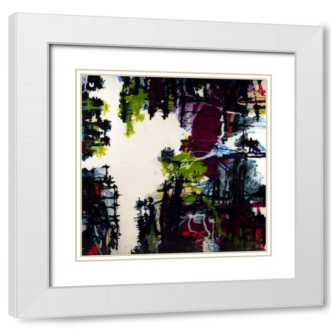 Light In The Shadows White Modern Wood Framed Art Print with Double Matting by Bilotta, Barbara