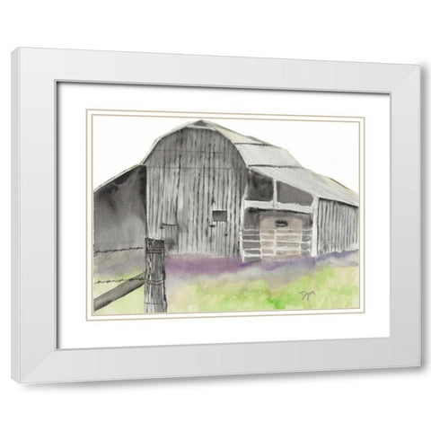 The Gray Barn White Modern Wood Framed Art Print with Double Matting by Dyer, Beverly