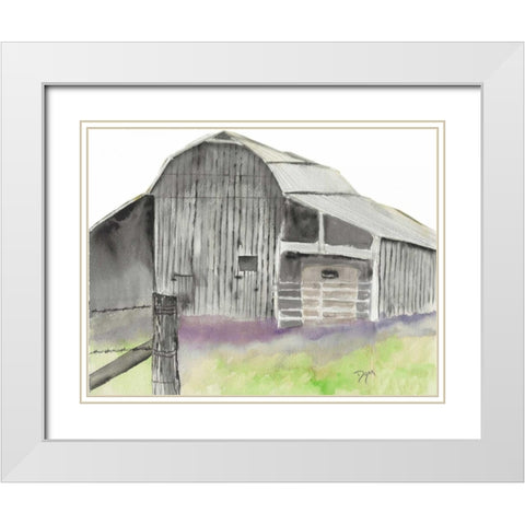 The Gray Barn White Modern Wood Framed Art Print with Double Matting by Dyer, Beverly