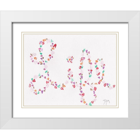 Soft Florals 2018 Life White Modern Wood Framed Art Print with Double Matting by Dyer, Beverly