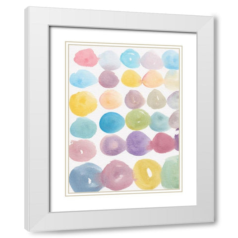 Paint Swatches White Modern Wood Framed Art Print with Double Matting by Dyer, Beverly