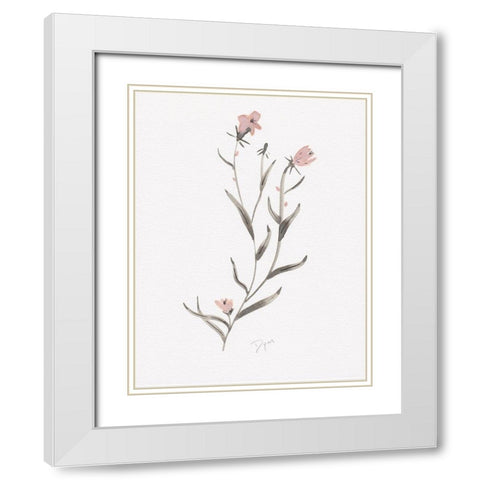 Wildflower Organics IV White Modern Wood Framed Art Print with Double Matting by Kimberly, Allen