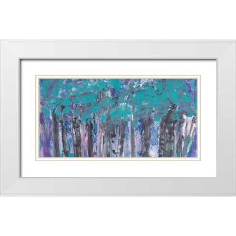 Passing Time White Modern Wood Framed Art Print with Double Matting by Dyer, Beverly