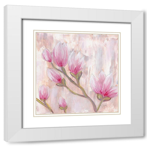 Tulip Tree 2 White Modern Wood Framed Art Print with Double Matting by Dyer, Beverly