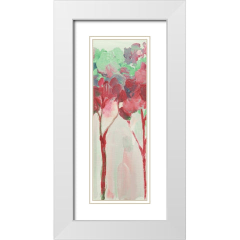 Woodhaven Forest 1 White Modern Wood Framed Art Print with Double Matting by Boho Hue Studio