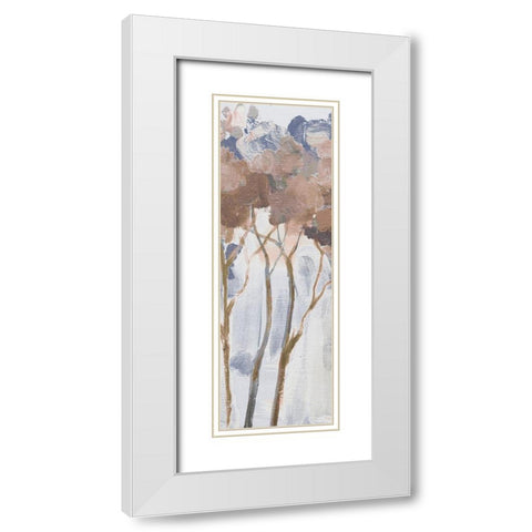 Woodland Forest 1 White Modern Wood Framed Art Print with Double Matting by Boho Hue Studio