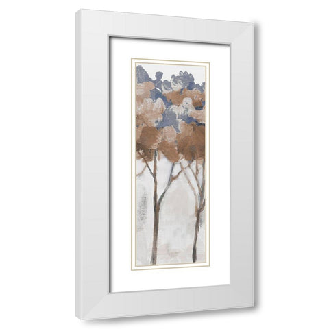 Woodland Forest 3 White Modern Wood Framed Art Print with Double Matting by Boho Hue Studio