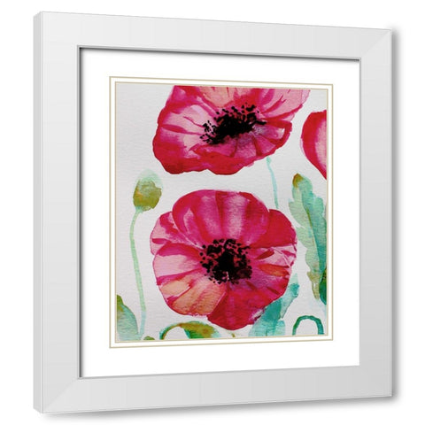 Pixie Pop 1 White Modern Wood Framed Art Print with Double Matting by Boho Hue Studio