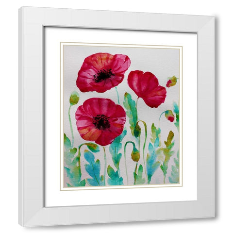 Pixie Pop 2 White Modern Wood Framed Art Print with Double Matting by Boho Hue Studio