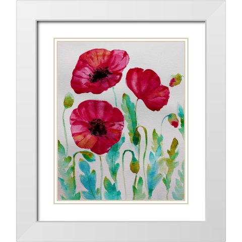 Pixie Pop 2 White Modern Wood Framed Art Print with Double Matting by Boho Hue Studio