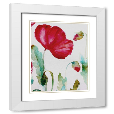 Pixie Pop 3 White Modern Wood Framed Art Print with Double Matting by Boho Hue Studio