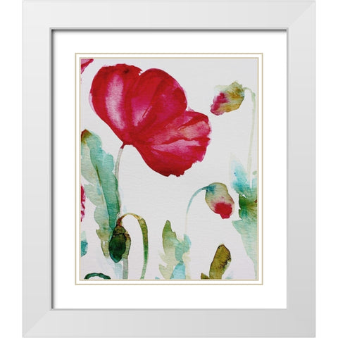 Pixie Pop 3 White Modern Wood Framed Art Print with Double Matting by Boho Hue Studio