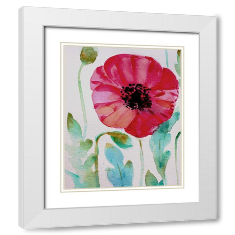 Pixie Pop 4 White Modern Wood Framed Art Print with Double Matting by Boho Hue Studio