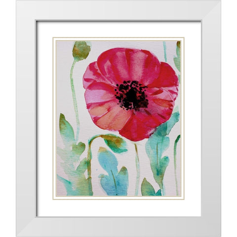 Pixie Pop 4 White Modern Wood Framed Art Print with Double Matting by Boho Hue Studio