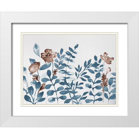 Spring Shrub Life 1 White Modern Wood Framed Art Print with Double Matting by Boho Hue Studio