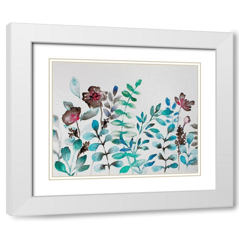Shrub Life White Modern Wood Framed Art Print with Double Matting by Boho Hue Studio