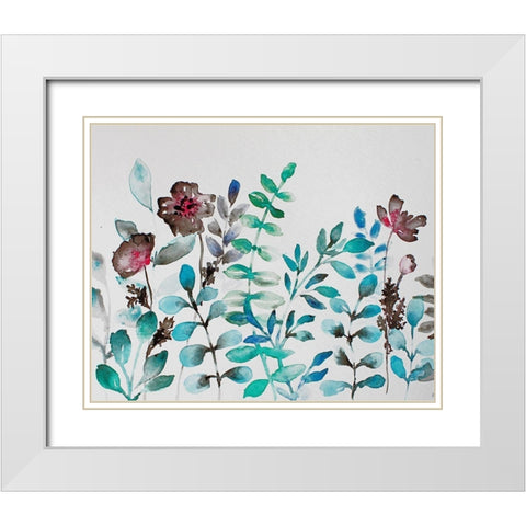 Shrub Life White Modern Wood Framed Art Print with Double Matting by Boho Hue Studio