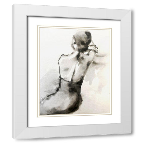 Waiting Close-Up White Modern Wood Framed Art Print with Double Matting by Boho Hue Studio