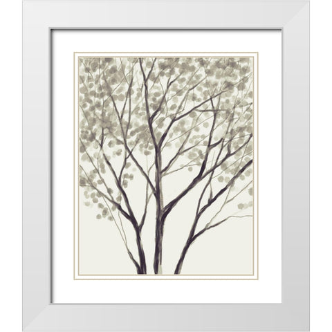 Wildwood White Modern Wood Framed Art Print with Double Matting by Boho Hue Studio