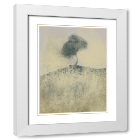 Distant Tree 1 White Modern Wood Framed Art Print with Double Matting by Boho Hue Studio