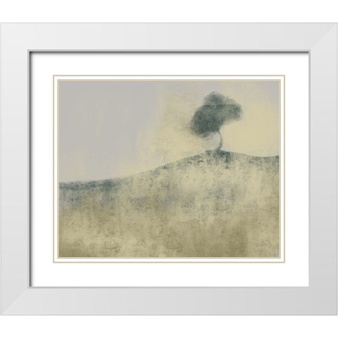 Neutral Tree White Modern Wood Framed Art Print with Double Matting by Boho Hue Studio