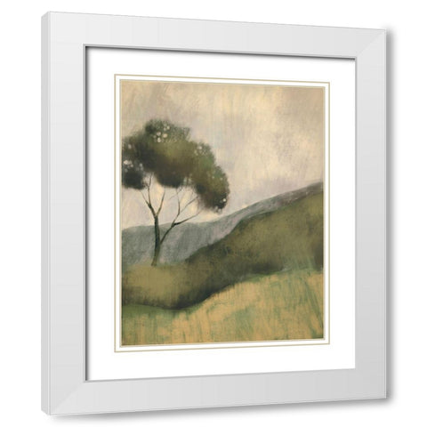 Downhill Foliage 1 White Modern Wood Framed Art Print with Double Matting by Boho Hue Studio