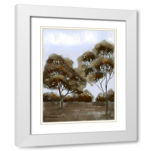 Cloudy Safari 1 White Modern Wood Framed Art Print with Double Matting by Boho Hue Studio