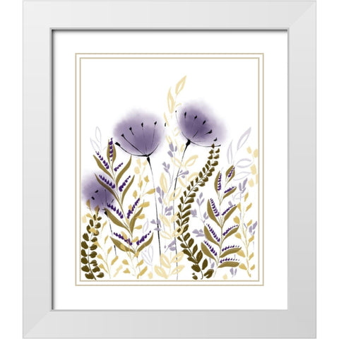 Fields White Modern Wood Framed Art Print with Double Matting by Boho Hue Studio