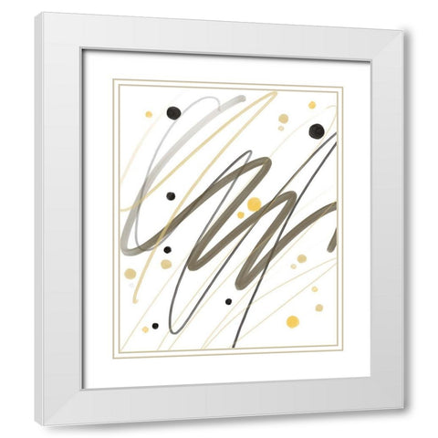 Watercolors White Modern Wood Framed Art Print with Double Matting by Boho Hue Studio