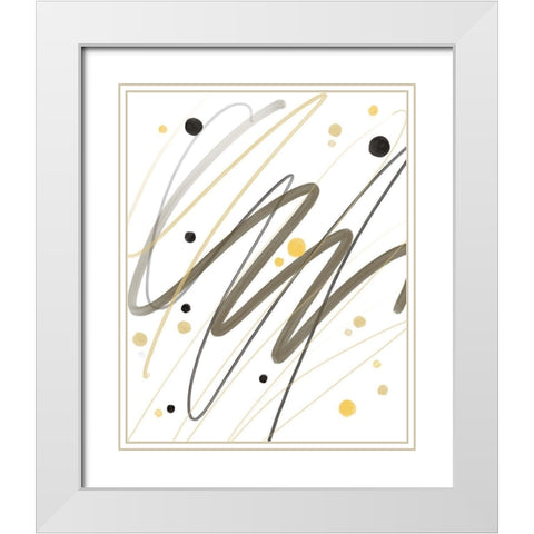 Watercolors White Modern Wood Framed Art Print with Double Matting by Boho Hue Studio