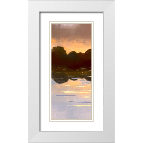 Landscape Aglow Panel 1 White Modern Wood Framed Art Print with Double Matting by Boho Hue Studio