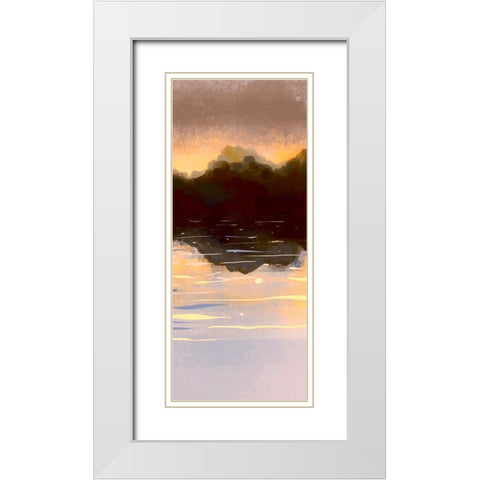 Landscape Aglow Panel 3 White Modern Wood Framed Art Print with Double Matting by Boho Hue Studio