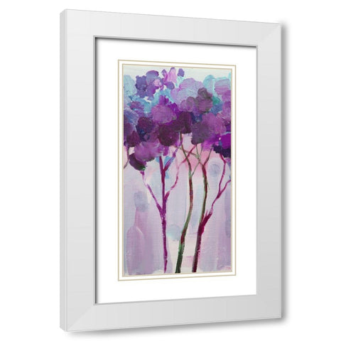 Tree 5 White Modern Wood Framed Art Print with Double Matting by Boho Hue Studio