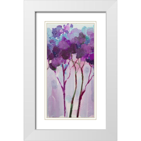 Tree 5 White Modern Wood Framed Art Print with Double Matting by Boho Hue Studio