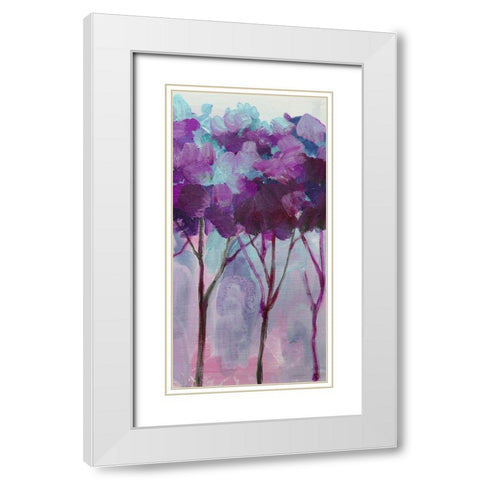 Tree 6 White Modern Wood Framed Art Print with Double Matting by Boho Hue Studio