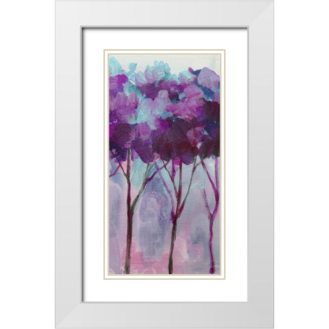Tree 6 White Modern Wood Framed Art Print with Double Matting by Boho Hue Studio