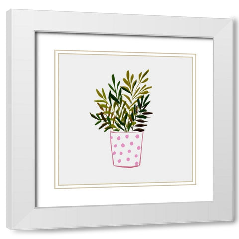 Nurtured Home 2 White Modern Wood Framed Art Print with Double Matting by Boho Hue Studio