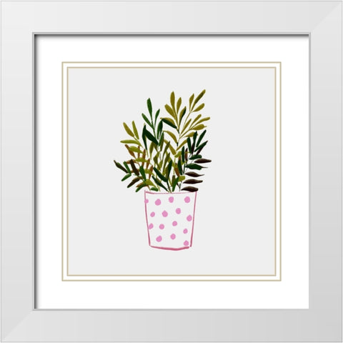 Nurtured Home 2 White Modern Wood Framed Art Print with Double Matting by Boho Hue Studio