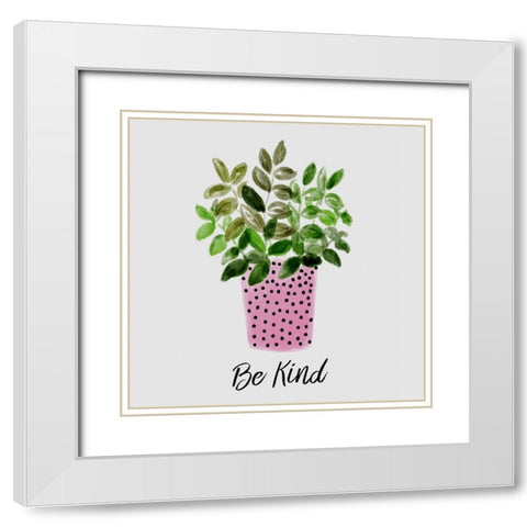 Nurtured Home 3 White Modern Wood Framed Art Print with Double Matting by Boho Hue Studio