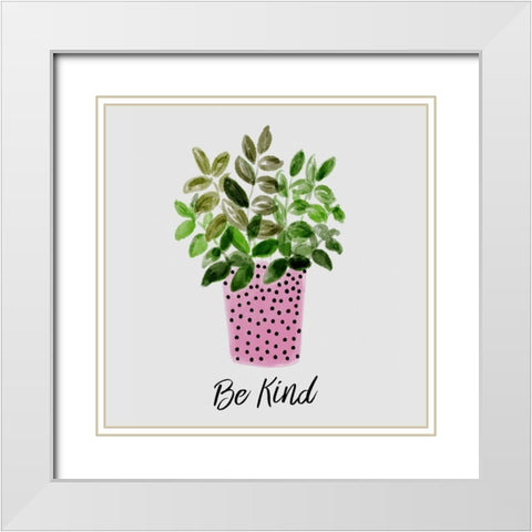 Nurtured Home 3 White Modern Wood Framed Art Print with Double Matting by Boho Hue Studio