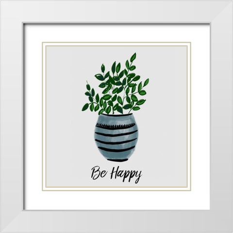 Nurtured Home 4 White Modern Wood Framed Art Print with Double Matting by Boho Hue Studio