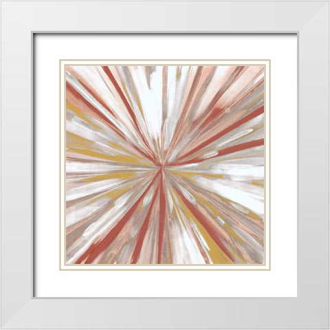 Hot Spin 2 White Modern Wood Framed Art Print with Double Matting by Boho Hue Studio