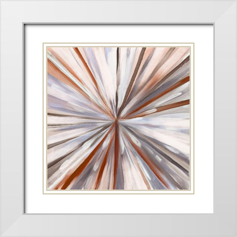 Hot Spin White Modern Wood Framed Art Print with Double Matting by Boho Hue Studio